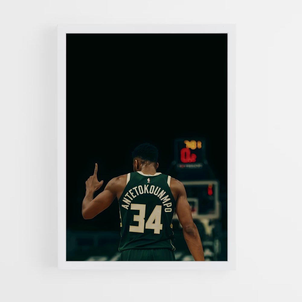 Poster Thanasis de antetokounmpo – affiche Basketball (vue 3)